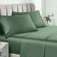 thumbnail image 1 of BNM Egyptian Cotton 850 Thread Count Pillowcase Set of 2, King, Green, 1 of 4