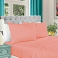thumbnail image 1 of BNM Egyptian Cotton Bed Sheet Set, Queen, Dusted Rose, 1 of 5