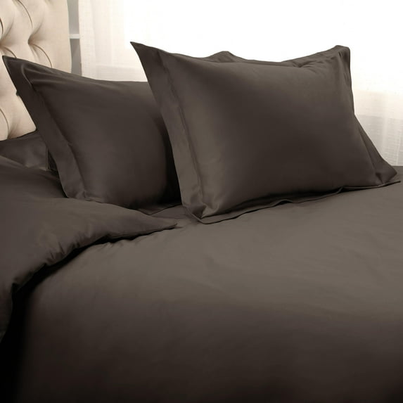 BNM Egyptian Cotton Duvet Cover Set, King/ California King, Charcoal