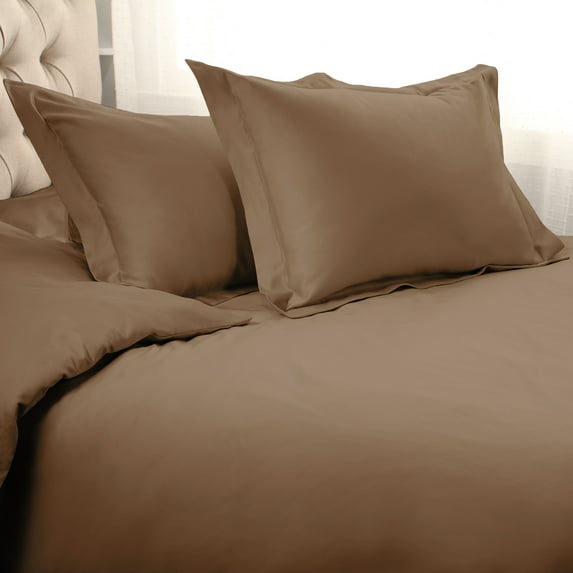 BNM Egyptian Cotton Duvet Cover Set, King/ California King, Taupe