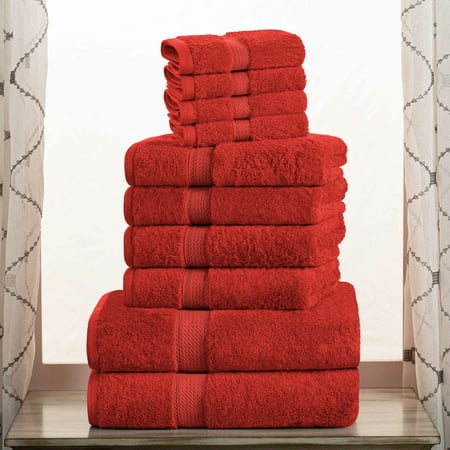 BNM Egyptian Cotton Heavyweight 10 Piece Bath Towel Set