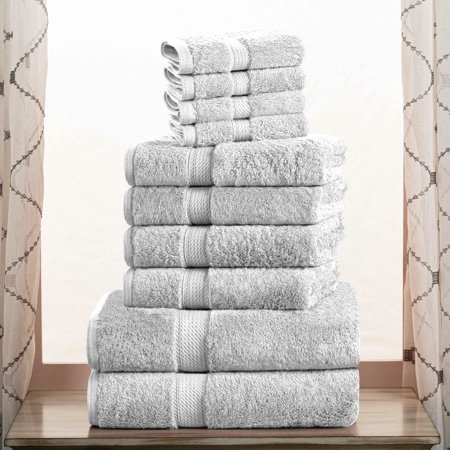 BNM Egyptian Cotton Heavyweight 10 Piece Bath Towel Set