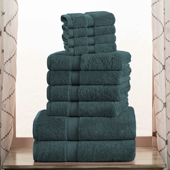 BNM Egyptian Cotton Heavyweight 10 Piece Bath Towel Set