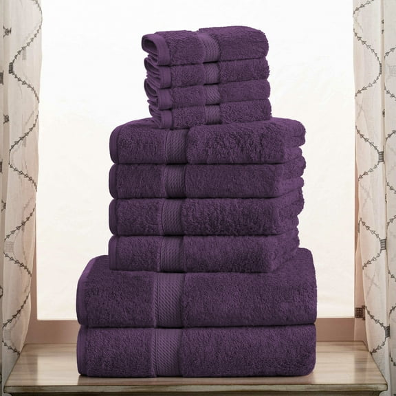 BNM Egyptian Cotton Heavyweight 10 Piece Bath Towel Set