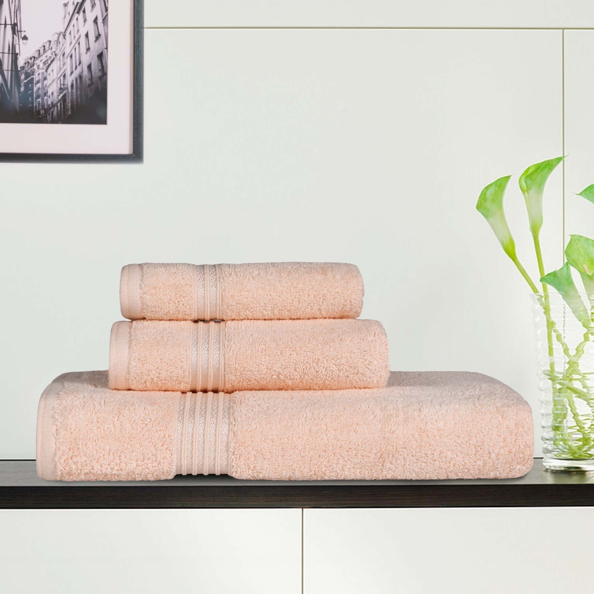 Luxurious 3 Piece Towel Set 100% Certified Egyptian Cotton Thick