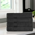 thumbnail image 1 of BNM Egyptian Cotton Luxury 4 Piece Bath Towel Set, Black, 1 of 5