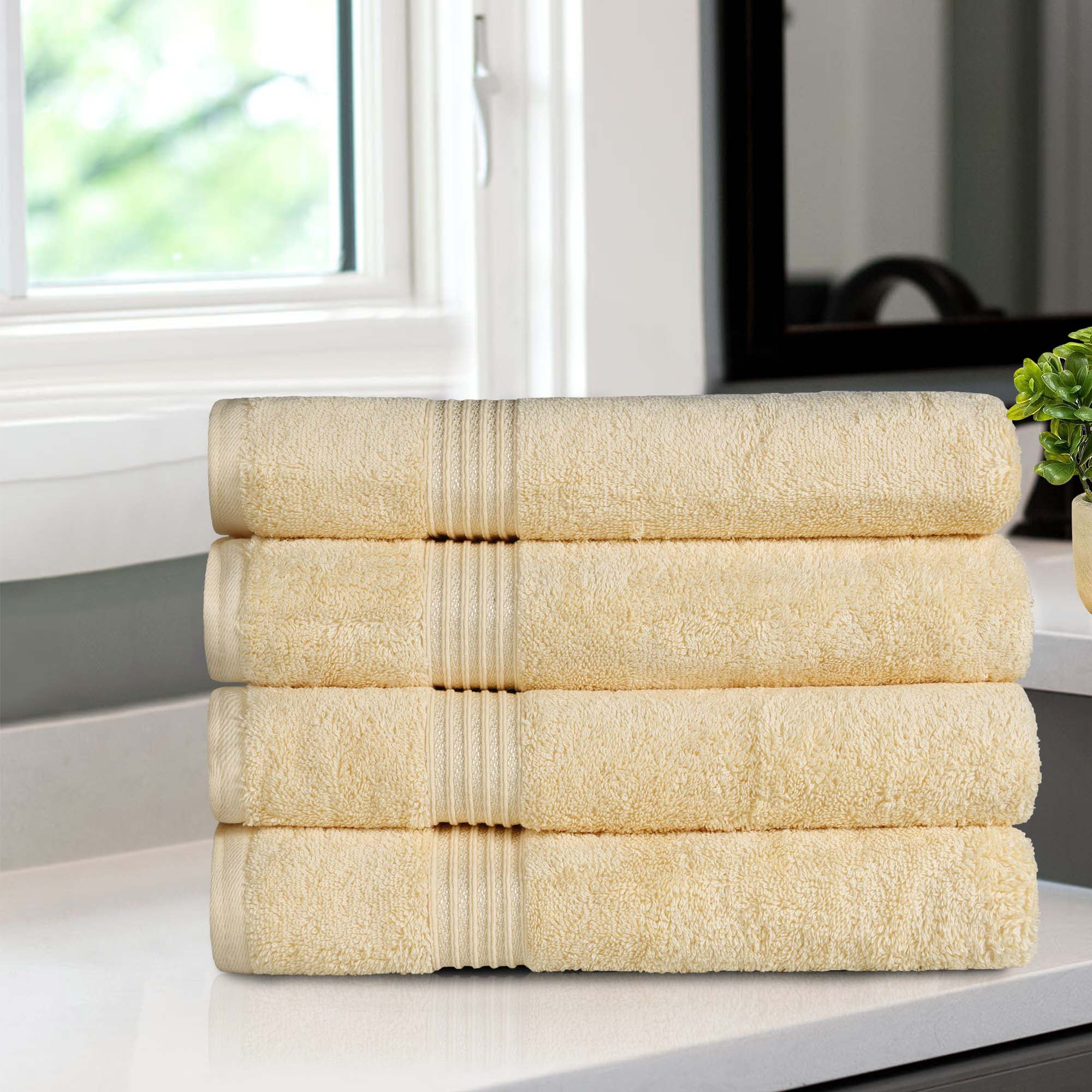 Premium Plush Towels Set of 8 Pamukkale Night
