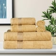 thumbnail image 1 of BNM Egyptian Cotton Luxury 6 Piece Towel Set, Gold, 1 of 5