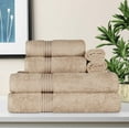 thumbnail image 1 of BNM Egyptian Cotton Luxury 6 Piece Towel Set, Taupe, 1 of 5