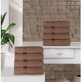 thumbnail image 1 of BNM Egyptian Cotton Luxury 8 Piece Hand Towel Set, Mocha, 1 of 5