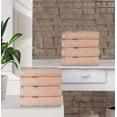 thumbnail image 1 of BNM Egyptian Cotton Luxury 8 Piece Hand Towel Set, Peach, 1 of 5