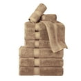 thumbnail image 1 of BNM Egyptian Cotton Luxury 800 GSM 9 Piece Towel Set, Brown, 1 of 1