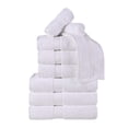 thumbnail image 1 of BNM Egyptian Cotton Luxury 800 GSM 9 Piece Towel Set, White, 1 of 1