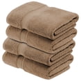 thumbnail image 1 of BNM Egyptian Cotton Luxury 800 GSM Bath Towel Set of 4, Brown, 1 of 1