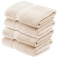 thumbnail image 1 of BNM Egyptian Cotton Luxury 800 GSM Bath Towel Set of 4, Cream, 1 of 7