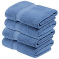 thumbnail image 1 of BNM Egyptian Cotton Luxury 800 GSM Bath Towel Set of 4, Denim Blue, 1 of 1