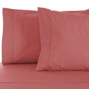 BNM Egyptian Cotton 530 Thread Count Pillowcases, King, Blush