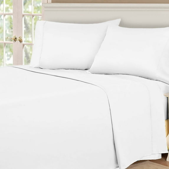 BNM Egyptian Cotton 530 Thread Count Sheet Set, Twin XL Size, White
