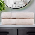 thumbnail image 1 of BNM Egyptian Cotton Solid Bath Towels, Set of 2, Ivory, 1 of 6