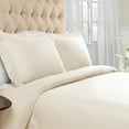 thumbnail image 1 of BNM Flannel Cotton Solid Duvet Set, Full/Queen, Ivory, 1 of 7