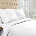 thumbnail image 1 of BNM Flannel Cotton Solid Duvet Set, Full/Queen, White, 1 of 7