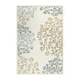 thumbnail image 1 of BNM Floral Indoor Non-Slip Washable Area Rug, 2' x 3', Ivory, 1 of 3