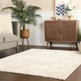 thumbnail image 1 of BNM Fuzzy Indoor Non-Skid Shag Rug, 5' x 7', Ivory, 1 of 7
