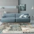 thumbnail image 1 of BNM Floral Damask Indoor Area Rug, 4' x 6', Rivulet, 1 of 6