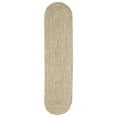 thumbnail image 1 of BNM Indoor/ Outdoor Multihued Oval Rug, 2' x 8', Canvas- White, 1 of 4
