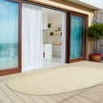 thumbnail image 1 of BNM Indoor/ Outdoor Multihued Oval Rug, 5' x 8', Cream- White, 1 of 6