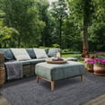 thumbnail image 1 of BNM Indoor/ Outdoor Multihued Rug, 4' x 6', Charcoal- White, 1 of 7