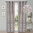 thumbnail image 1 of BNM Leaves Blackout Curtains, Set of 2, 42" x 84", Champagne, 1 of 7