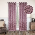 thumbnail image 1 of BNM Leaves Blackout Curtains, Set of 2, 52" x 120", Blush, 1 of 7