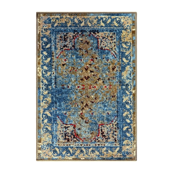 BNM Medallion Indoor Area Rug, 2' x 3', Green