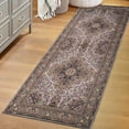 thumbnail image 1 of BNM Medallion Washable Indoor Area Rug, 2'7" x 10', Cream, 1 of 11
