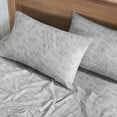 thumbnail image 1 of BNM Melange Soft Flannel Cotton Pillowcases, Set of 2, King, Charcoal, 1 of 8