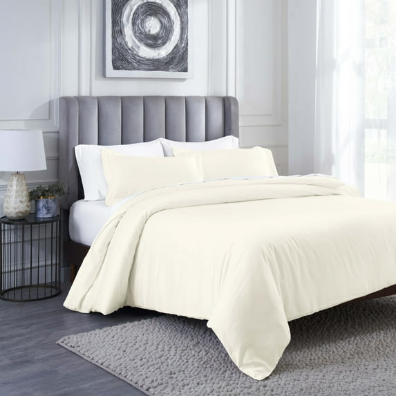 BNM Modal From Beechwood Duvet Cover Set, Twin/ Twin XL, Ivory