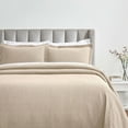 thumbnail image 1 of BNM Modern Cotton Matelasse Bedspread Set, California King, Beige, 1 of 7