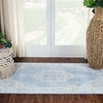 thumbnail image 1 of BNM Modern Medallion Indoor Area Rug, 3' x 5', Blue-Cream, 1 of 7