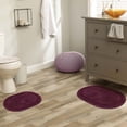 thumbnail image 1 of BNM Non-Slip Washable Bath Rug Set, 20" x 30", 24" x 36", Plum, 1 of 8