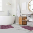 thumbnail image 1 of BNM Non-Slip Washable Bath Rug Set, 20" x 30", 24" x 36", Plum, 1 of 8