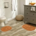 thumbnail image 1 of BNM Non-Slip Washable Bath Rug Set, 20" x 30", 24" x 36", Rust, 1 of 8