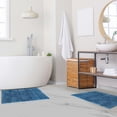 thumbnail image 1 of BNM Non-Slip Washable Bath Rug Set, 20" x 30", 24" x 36", Sapphire, 1 of 8