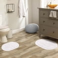 thumbnail image 1 of BNM Non-Slip Washable Bath Rug Set, 20" x 30", 24" x 36", White, 1 of 8