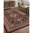 thumbnail image 1 of BNM Oriental Medallion Floral Indoor Area Rug, Red, 5' x 8', 1 of 7