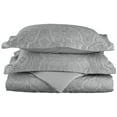 thumbnail image 1 of BNM Paisley Cotton Blend Duvet Set, Twin, Grey, 1 of 1