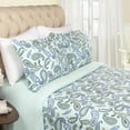 thumbnail image 1 of BNM Paisley Flannel Cotton Duvet Set, Full/Queen, Light Blue, 1 of 7
