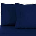 thumbnail image 1 of BNM 800 TC Cotton Blend Pillowcase Set of 2, King, Navy Blue, 1 of 2