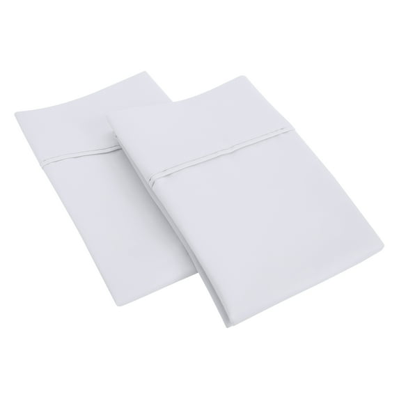 BNM Pillowcases Set, Cotton Blend, Standard, White