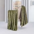 thumbnail image 1 of BNM Polka Dot Plush Soft Fleece Blanket, Throw, Sage, 1 of 9
